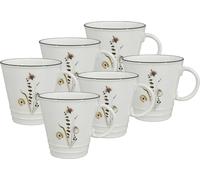 Tasse en porcelaine Nostalgie Meadow, 350ml, set de 6