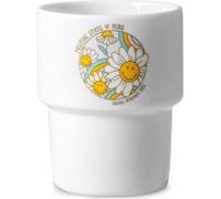 Tasse en porcelaine Smiley - Fleurs