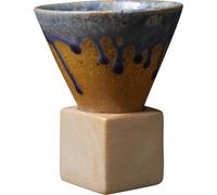 tasse en poterie japonaise 200mL Tasse à café Tasse à café latté avec base Tasse en céramique