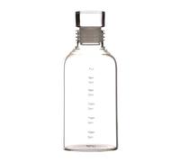 Tasse en verre avec graduations de temps, gestion de la santé avec mesures précises du temps, verre pour le style de vie