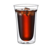 Tasse en verre isolé - gobelet à double paroi, tasse de boisson durables | Verre de boisson à l'épreuve de la chaleur transparente, porte-café élégant, tasse de whisky à bord lisse avec poignées pour