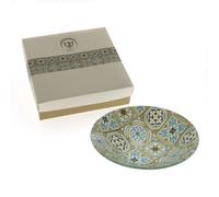 Tasse en verre modèle capri bonbonnière de mariage élégante avec boîte cadeau décoration mariage cérémonie anniversaire graduation événement spécial marque-place dragées (15,5 x H 3,5 cm)