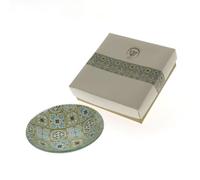 Tasse en verre modèle capri bonbonnière de mariage élégante avec boîte cadeau décoration mariage cérémonie anniversaire graduation événement spécial marque-place dragées (12 x H.3 cm)