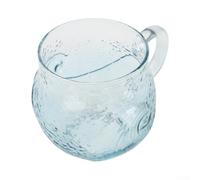 Tasse en Verre Soufflé 12oz Thème Vague Marine Unique(3) | Soufflé à la main, texture vague unique, design artistique, 12oz, collector