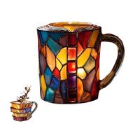 Tasse en verre teinté 3D fabriquée à la main - Tasse à café littéraire pour les amateurs de livres - Tasse créative en forme de livre avec pages réalistes (#03)