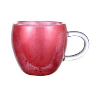 Tasse En Verre Transparente - Mug Double Paroi - Gobelet Isolant Élégant, Verre Anti-chaleur | Récipient Café Thé Résistant Haute Température, Cadeau Romantique Pour Anniversaire Couple, Accessoire