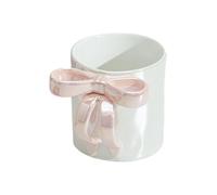 Tasse enchanteresse avec ruban,Tasse élégante avec poignée flocon lavable au lave- - Ensemble de boisson élégant pour la maison avec capacité généreuse pour l'eau café lait et chocolat chaud
