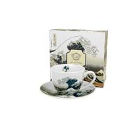 Tasse et soucoupe The Great Wave inspirée de K. Hokusai, 0,25 l