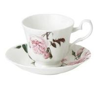 Tasse et sous tasse à thé Rose Austin 23 cl - Roy Kirkham - Décoré - Porcelaine G