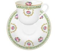 Tasse et sous tasse à thé Windsor 23 cl - Roy Kirkham - Décoré - Porcelaine G