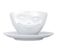 Tasse et sous tasse en porcelaine Humeur Tassen 200 ml BLANC G