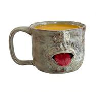 Tasse Faite À La Main - Tasse À Boire En Forme De Visage De 325 Ml, Récipient À Boisson En Céramique Artistique, Verres D'expression Sculptés | Bureau À Domicile Salon Café Salle À Manger Chambre Café