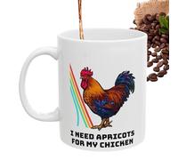 Tasse fantaisie en céramique - Vaisselle à café de poulet de 350 ml, tasse à café en céramique-accessoire de vaisselle à boire | Matin, soir, cuisine, fête, voyage, pause, lieu de travail, maison