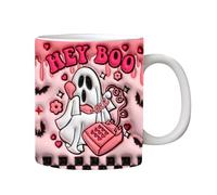 Tasse Fantôme 350ml | 9,5x8 Cm Becher De Friandises | Mug Spectre 3D En Céramique Vintage | Teetasse À Bonbons Ou Boissons, Décoration D E Table Thème Halloweens