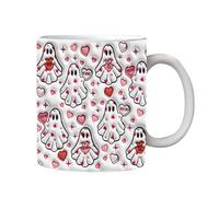 Tasse Fantôme 350ml | 9,5x8 Cm Becher De Friandises | Mug Spectre 3D En Céramique Vintage | Teetasse À Bonbons Ou Boissons, Décoration D E Table Thème Halloweens