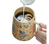 Tasse Florale,Tasse à Lait pour Petit Déjeuner 71cl - Chaude En Céramique Pour Café Lait Thé Jus Étude Salon Soirées Cinéma Pour Amateurs De Décoration D Intérieur Et Étudiants
