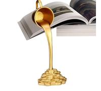 Tasse flottante - Décor de bar à café | Versez l’ornement de tasse flottante de pièce d’or | Nouveauté de café d'éclaboussure de coulée en résine, Sculpture de Table d'éclaboussure de coulée drôle