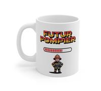 Tasse Futur Pompier Garçon - Mug Métier Incendie 325ml - Cadeau Jeune Secouriste Héros du Feu
