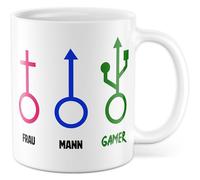 Tasse gamer avec inscription en allemand - Cadeau femme homme gamer - Tasse à café 330 ml en céramique - Jouer de jeux - Bureau