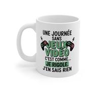 Tasse Humour Jeux Vidéo - Mug Gamer Citation Drôle - Cadeau Geek Manette Retro 325ml