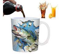 Tasse « I'd Rather Be Fishing » - Tasse à café en céramique | Tasse à thé réutilisable en céramique pour whisky, jus, bière, eau