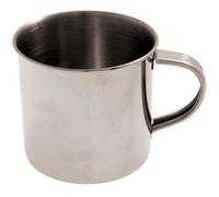 Tasse inox paroi simple - CAO - 35cL - Hauteur 7.7 cm - Poids 74g - Couleur Gris
