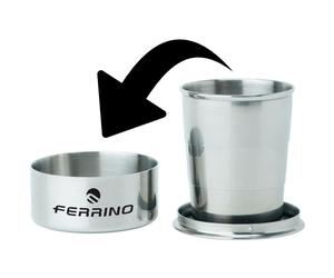 Tasse inox pliable ferrino avec étui