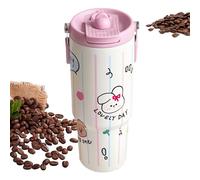 Tasse Isolée De Dessin Animé - Ice King Anti-goutte, Thé Au Lait Géant, Tasse En Paille De Grande Capacité De Grande Valeur 900 Ml, Poignée Thermique Réutilisable Garde Le Froid | Pour Les Voyages, La