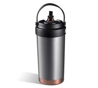 Tasse isolée en acier inoxydable 500 ml Tasse à café intérieure doublée en céramique Bureau Femme Anti-fuite Boisson Tasse thermique Intérieur Céramique Isolation froide