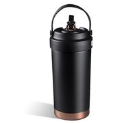 Tasse isolée en acier inoxydable 500 ml Tasse à café intérieure doublée en céramique Bureau Femme Anti-fuite Boisson Tasse thermique Intérieur Céramique Isolation froide