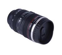 Tasse isolée en forme d'objectif pour appareil photo, flacon créatif en acier inoxydable pour voyager, toute boisson, chaude ou froide, en plein air, en acier (cinq