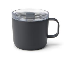 Tasse isotherme avec couvercle - 250 ml Gris Beige Maison/Art de la table/Verrerie