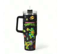 Tasse isotherme de 40 oz avec poignée, gobelet isolé, bouteille d'eau sous vide isolée, mug de voyage en acier inoxydable, mug de voiture 1200mlAnimal,CartoonAcier inoxydable