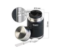 Tasse isotherme double paroi - Semptec Urban Survival Technology - 0,5 L - Acier inoxydable - Blanc/argent/noir