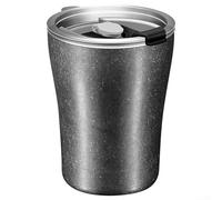 Tasse isotherme en acier inoxydable 304 à double paroi avec couvercle, tasse à café de grand diamètre, tasse à eau incassable pour la maison et l'extérieur (gris)