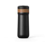 Tasse isotherme en acier inoxydable pour cafetière à piston avec couvercle sécurisé et filtration double couche