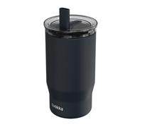 Tasse isotherme - QUOKKA - 720 ml - Acier inoxydable - Couleur noir - Paille réutilisable