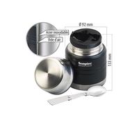 Tasse isotherme - Semptec Urban Survival Technology - 0,35 L - Acier inoxydable - Blanc/argent/noir