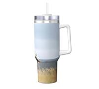 Tasse isotherme sous vide pour boissons chaudes et froides - Motif chevaux qui courent - 1,2 l