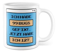 Tasse It Cadeau J'ai 99 Bugs Fixé Maintenant J'ai 127, Tasse à Café Informatique Informaticien Coffee Bureau Idée Cadeau Joke Sarcasme Meme Drôle Slogan Collègue Tasse à café