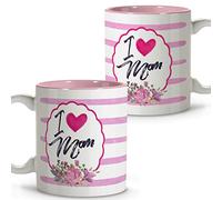 Tasse J'aime maman. Tasse Maman. Tasses à déjeuner originales. Tasse en céramique 330 ml. Cadeaux avec des phrases. Fête des mères.