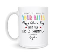 Tasse J'Avais L'Habitude De Vivre Dans Tes Boules 330Ml Mug Drôle Céramique Mugs Pour Chocolat Chaud Lait Femme