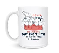 Tasse Je Jure D'Arracher La Dent 330Ml Mugs Drôle Impression Mug Pour Collègue Lait Femme