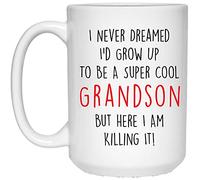 Tasse Je N'Aurais Jamais Imaginé Que Je Deviendrais Un Petit-Fils Cool, Mais Me Voilà En Train De Tout Déchirer. 330Ml Tasses Durable Impression Mug Pour Collègue Famille Chocolat Chaud