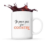 Tasse Je peux pas j’ai country | Mug | Idée Tasse Personnalisable Cadeau Anniversaire Fête Original Famille Travail Départ Collègue Retraite Noël.