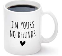 Tasse « Je suis à toi » sans remboursement, tasse de Saint-Valentin, pour lui, son mari, sa femme, tasse à café amusante pour femmes et hommes, tasse en céramique de 11 onces