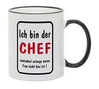 Tasse Je suis le chef (inscription en allemand) humoristique- Bureau/travail