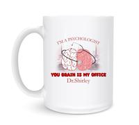 Tasse Je Suis Psychologue 330Ml Mug Porcelaine Avec Poignée Tasses Pour Ami Famille Chocolat Chaud