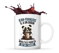 Tasse Jean-François Panda Café Idée Mug Cadeau Travail Humour Collègue Homme Anniversaire Noël