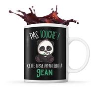 Tasse Jean Pas Touche Panda Mug Prénom Cadeau Anniversaire Humour